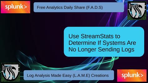 The indexed fields can be from indexed data or accelerated data models. . Streamstats splunk